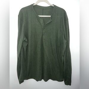 Lululemon Waffle Henley Shift Stitch Shirt - Green